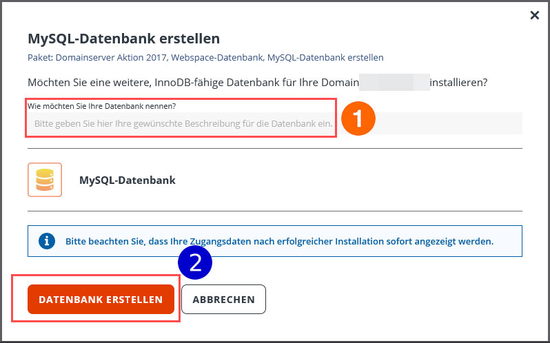 Datenbank-installieren